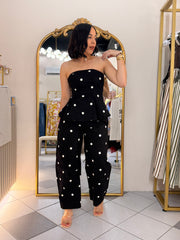 BLACK  ALANNA SET POLKA DOT