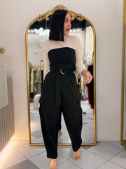 ARELIS BLACK JUMPSUIT