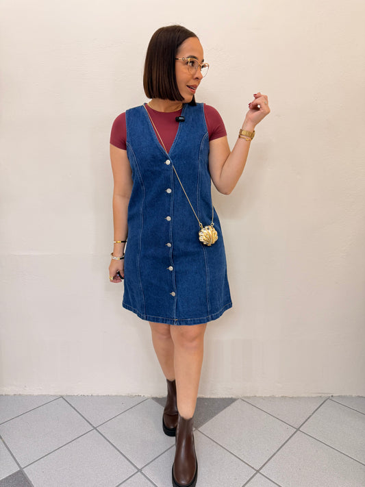 DARK  DENIM MINI DRESS