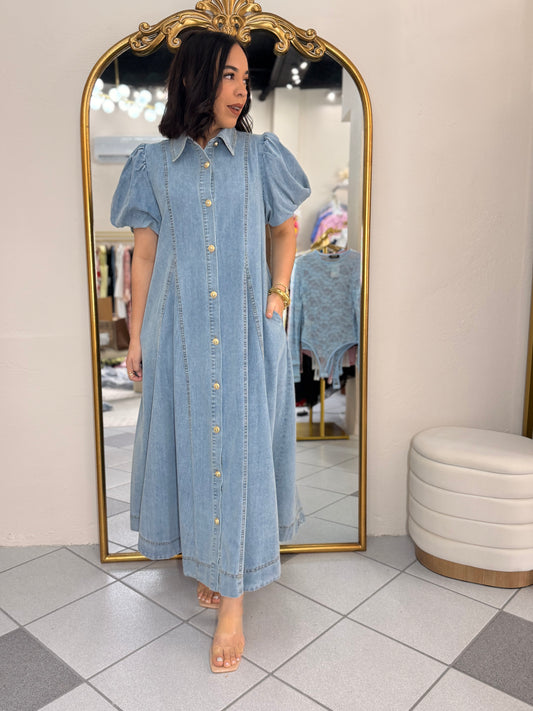 LIGHT  DENIM DRESS