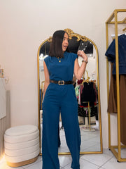TEAL JUMPSUIT