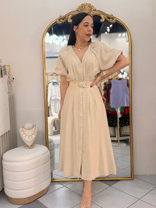 PAMELA BEIGE DRESS