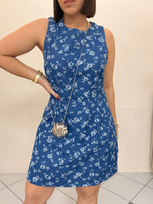 LAURA  DENIM MINI DRESS