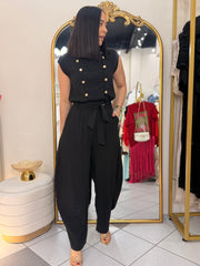 BLACK NAPOLEON JUMPSUIT