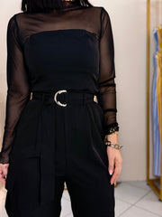 ARELIS BLACK JUMPSUIT
