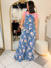 MIKAL” FLORY DENIM JUMPSUIT