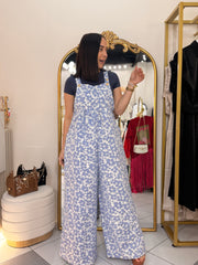 BLUE” FLORAL JUMPSUIT