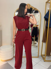 BURGUNDY JUMPSUIT