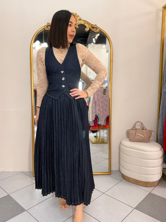KAREN  DENIM DRESS