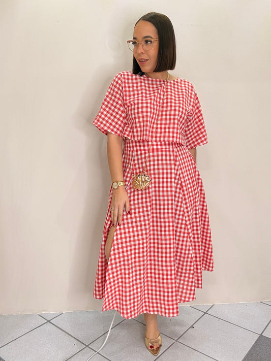 PAOLA SET CUADROS ROJO