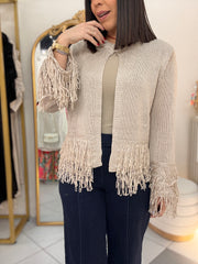 FRINGE CARDIGAN TOP