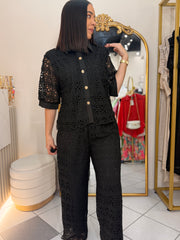 GALILEA" BLACK  ELEGANTE SET DOS PIEZAS