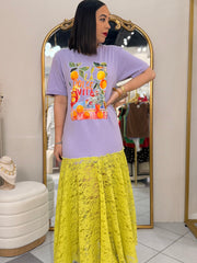 VIOLETA VERDE DRESS COLOMBIANO DOLCE VITA