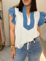 BLACK TRENDY TSHIRT MANGA LACE