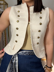BEIGE VEST TRENDY