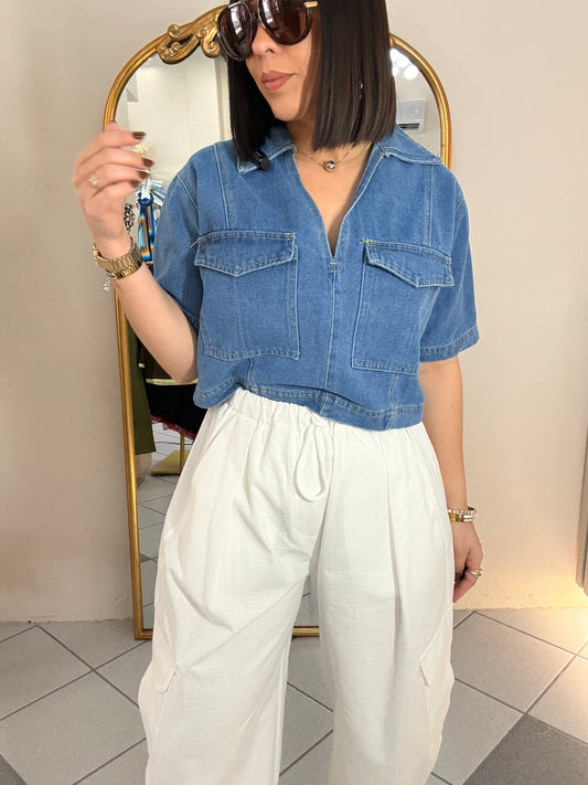 SACHA DENIM TOP