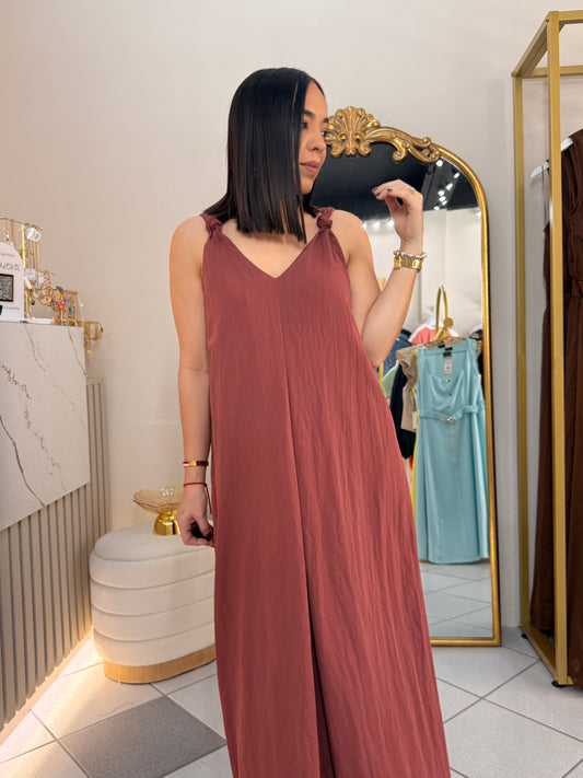 NELIZA MAXI DRESS DUSTY ROSE
