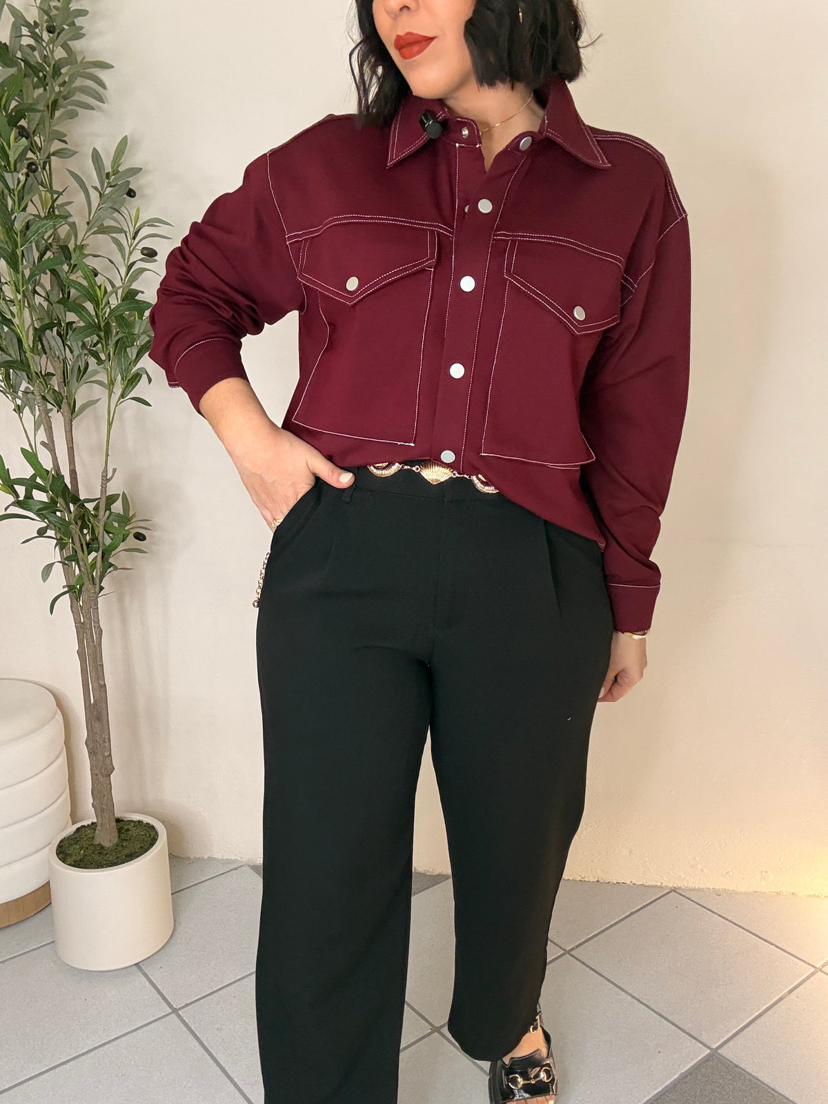 PRE ORDEN BURGUNDY JACKET LLEGA FINAL MES MARZO