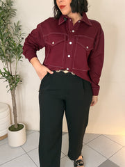 PRE ORDEN BURGUNDY JACKET LLEGA FINAL MES MARZO