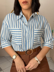 KAROLINE BLUE  TOP LINEA