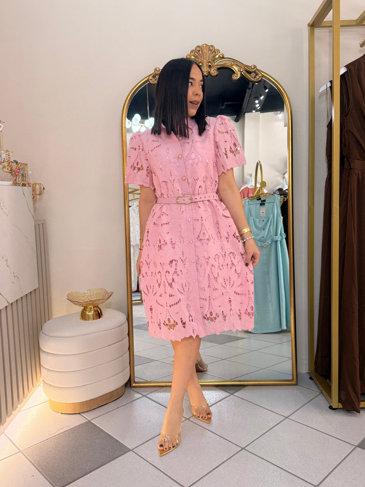 VESTIDO ELEGANTE ROSA