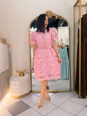 VESTIDO ELEGANTE ROSA
