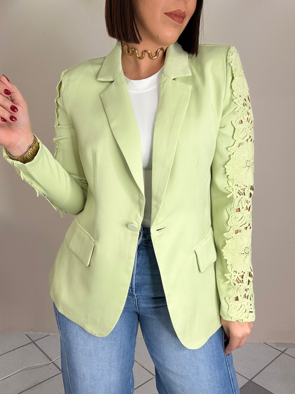 ANALIA SAGE BLAZER