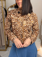 BAMBI PRINT" CAMEL  JACKET