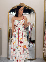 AVANNA”  RED VACACION  DRESS