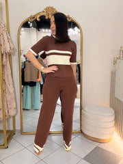 NANELIS" TRAVEL SET BROWN