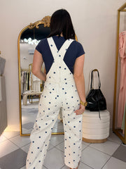 KEILY  NAVY POLKA DOT JUMPSUIT