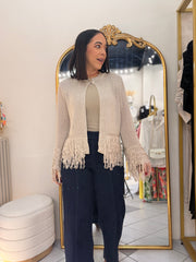 FRINGE CARDIGAN TOP