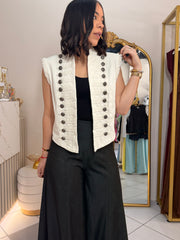 NAPOLEÓN BEIGE  DENIM VEST