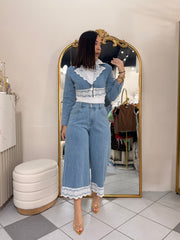 ANALIA" LIGHT DENIM SET
