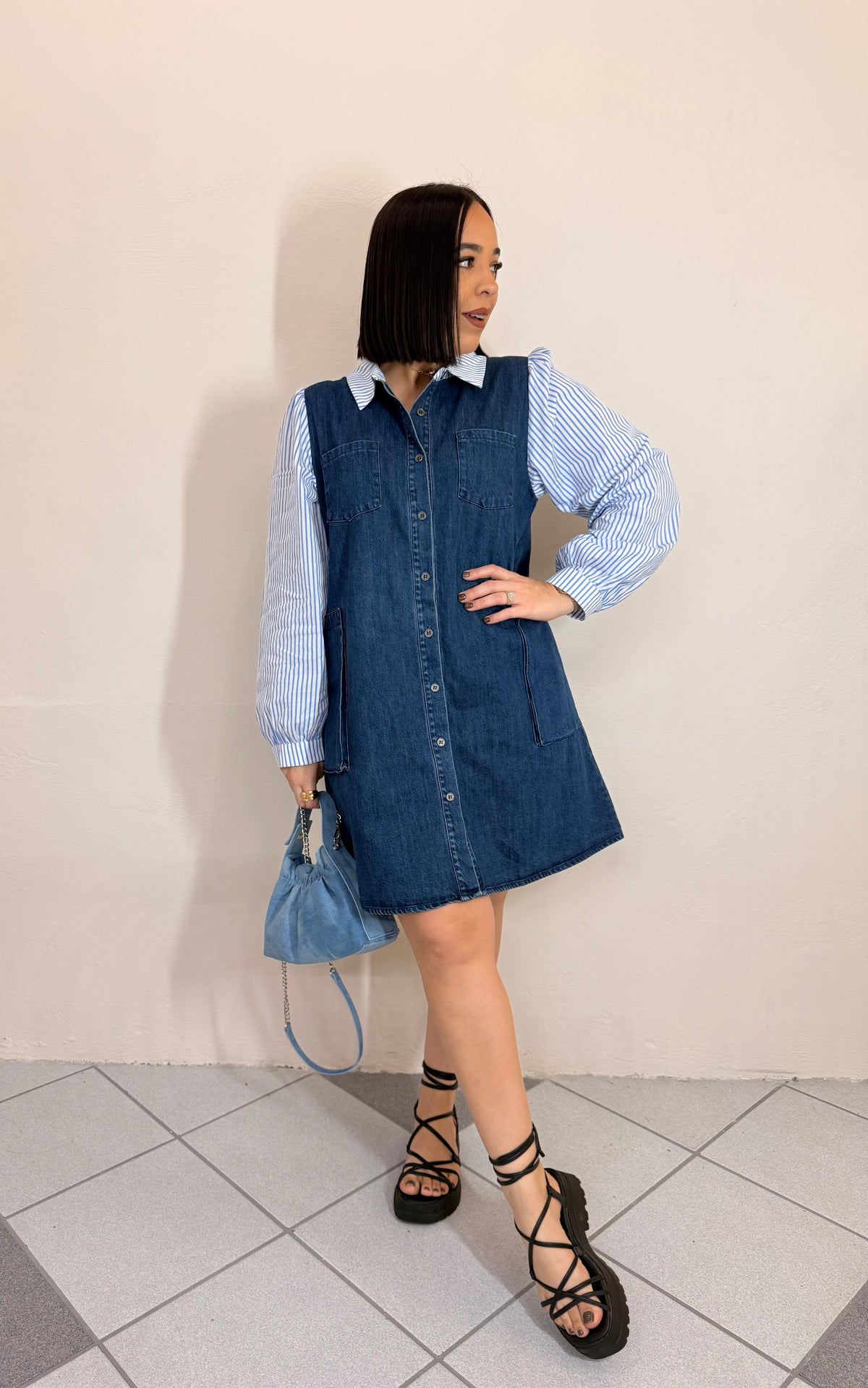 TANAI DENIM DRESS