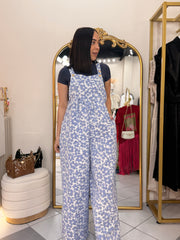 BLUE” FLORAL JUMPSUIT