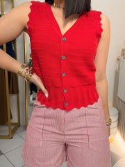 VEST TOP ROJO