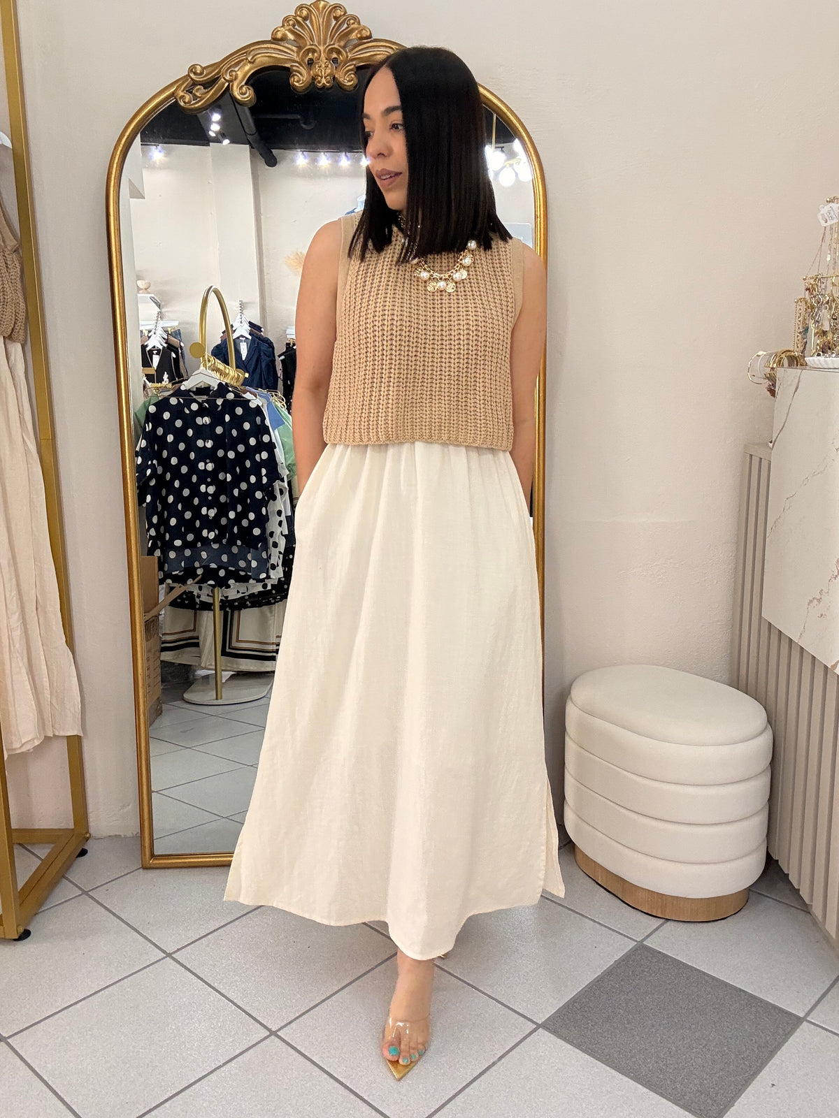 GALILEA, CAMEL DRESS