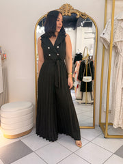KARI” BLACK JUMPSUIT  DRESS
