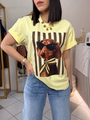 DOG” AMARILLA  TSHIRT