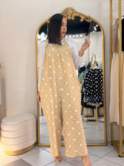 DAISY” TAUPE JUMPSUIT