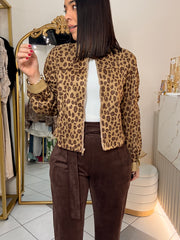 BEIGE LEOPARDO JACKET