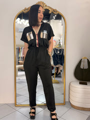 ARENA BLACK JUMPSUIT