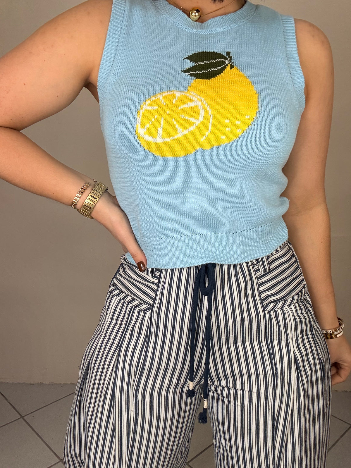 BLUE  TSHIRT LIMÓN