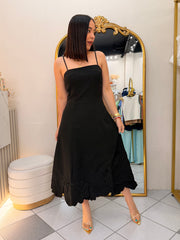 YAMILET" BLACK DRESS ELEGANTE