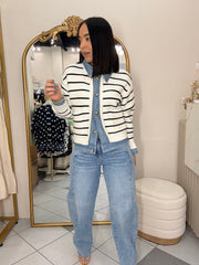 LENY” WHITE  SWEATER
