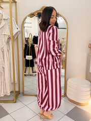 IVONE" ROSA/BURGUNDY SET