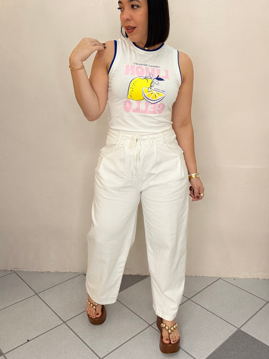 PRE ORDEN KAROLA WHITE BARREL PANT LLEGAS PARA 20 DE ABRIL