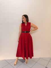 PRE ORDEN KAMILA- RED MIDI DRESS LLEGA 26 febrero APROX