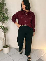 PRE ORDEN BURGUNDY JACKET LLEGA FINAL MES MARZO